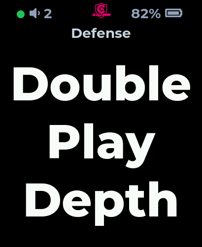 Player watch showing a defensive call